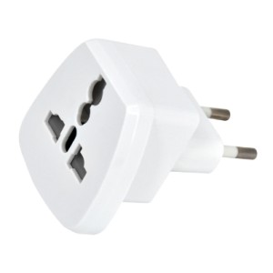 GBC 22.0340.20 - Universal socket adapter with European plug Adaptors Onetrade